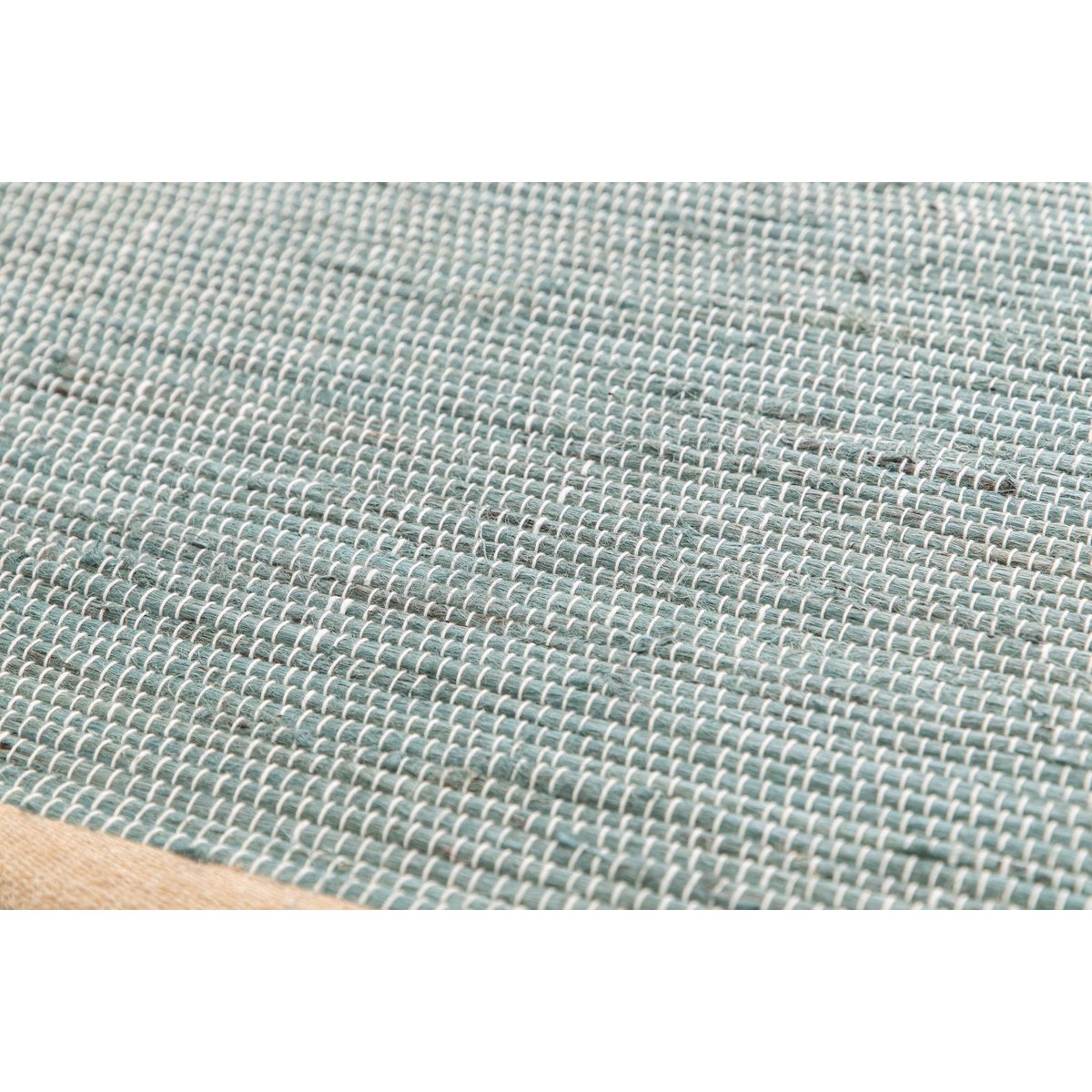Tapis design en jute tissé main BANDOL bleu naturel, AFK LIVING