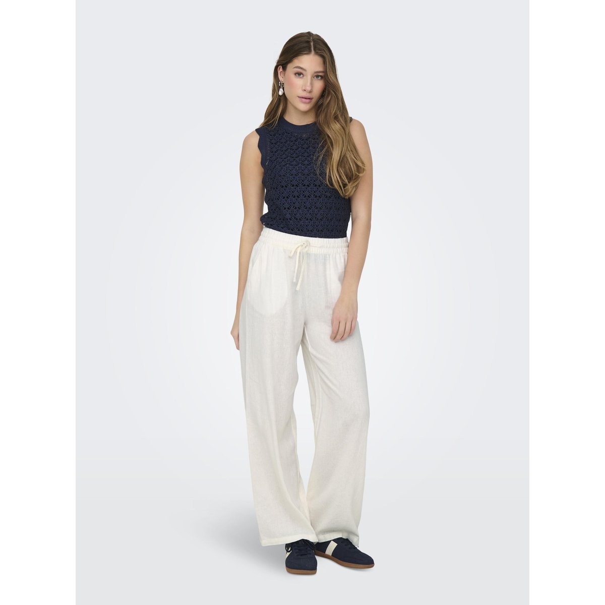 Pantalon À Jambe Large snow white, JDY