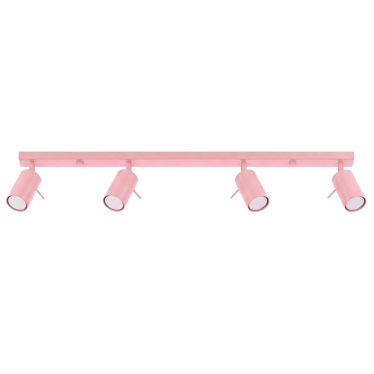 Plafonnier Acier Rose GU10 4 RING rose, EDEN