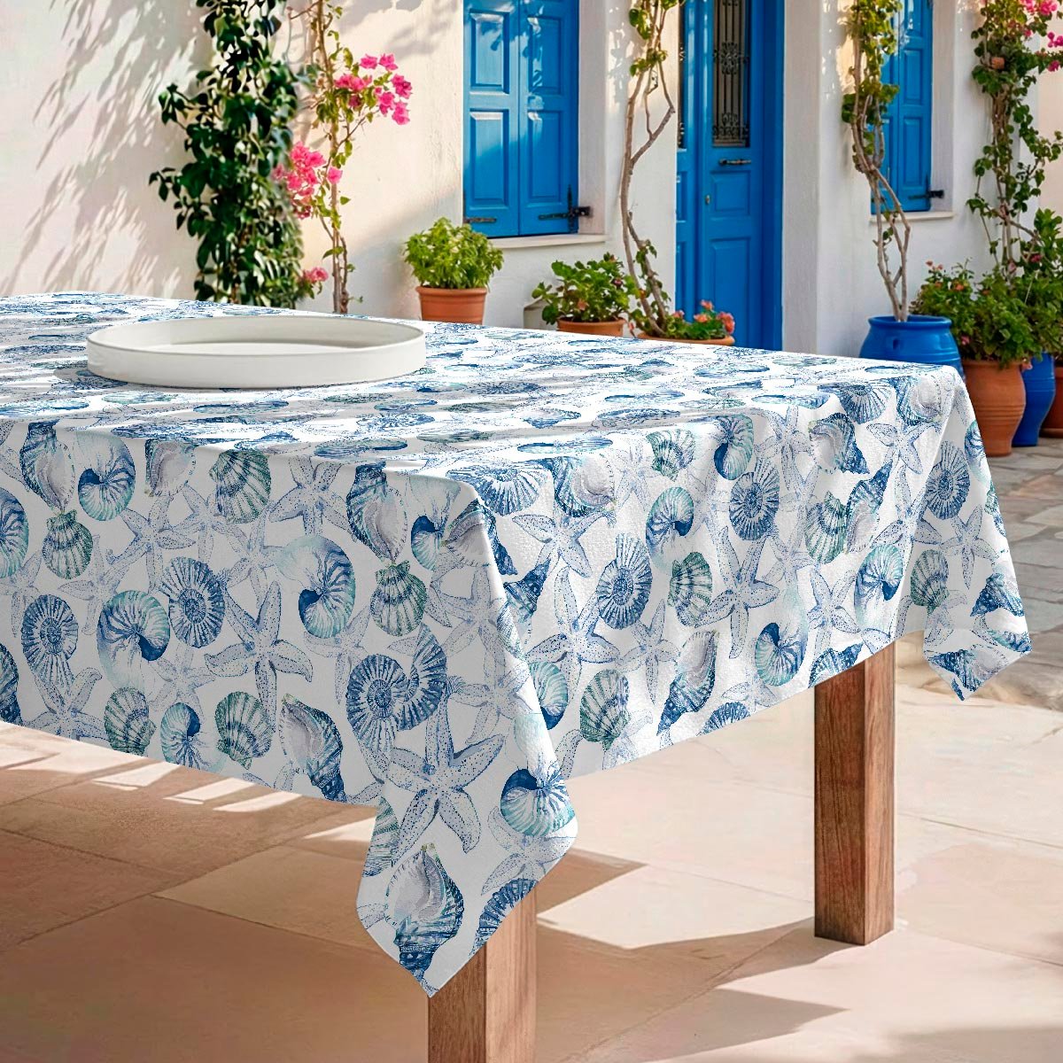 Nappe anti-taches Shell - coton 100% - multicolore, NAF NAF HOME