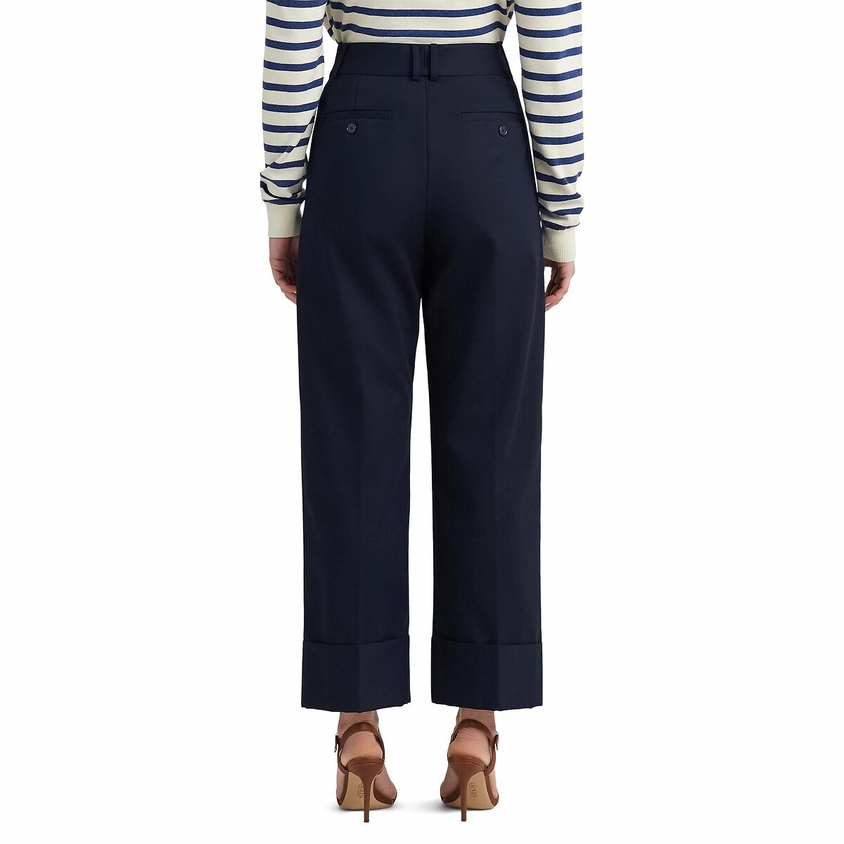 Pantalon large longueur cheville marine, LAUREN RALPH LAUREN