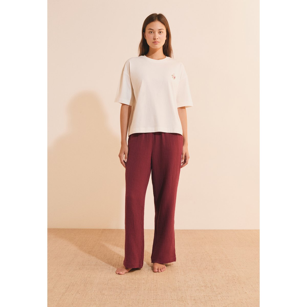 ETAM T-SHIRT CILENA - TSHIRT ecru, ETAM