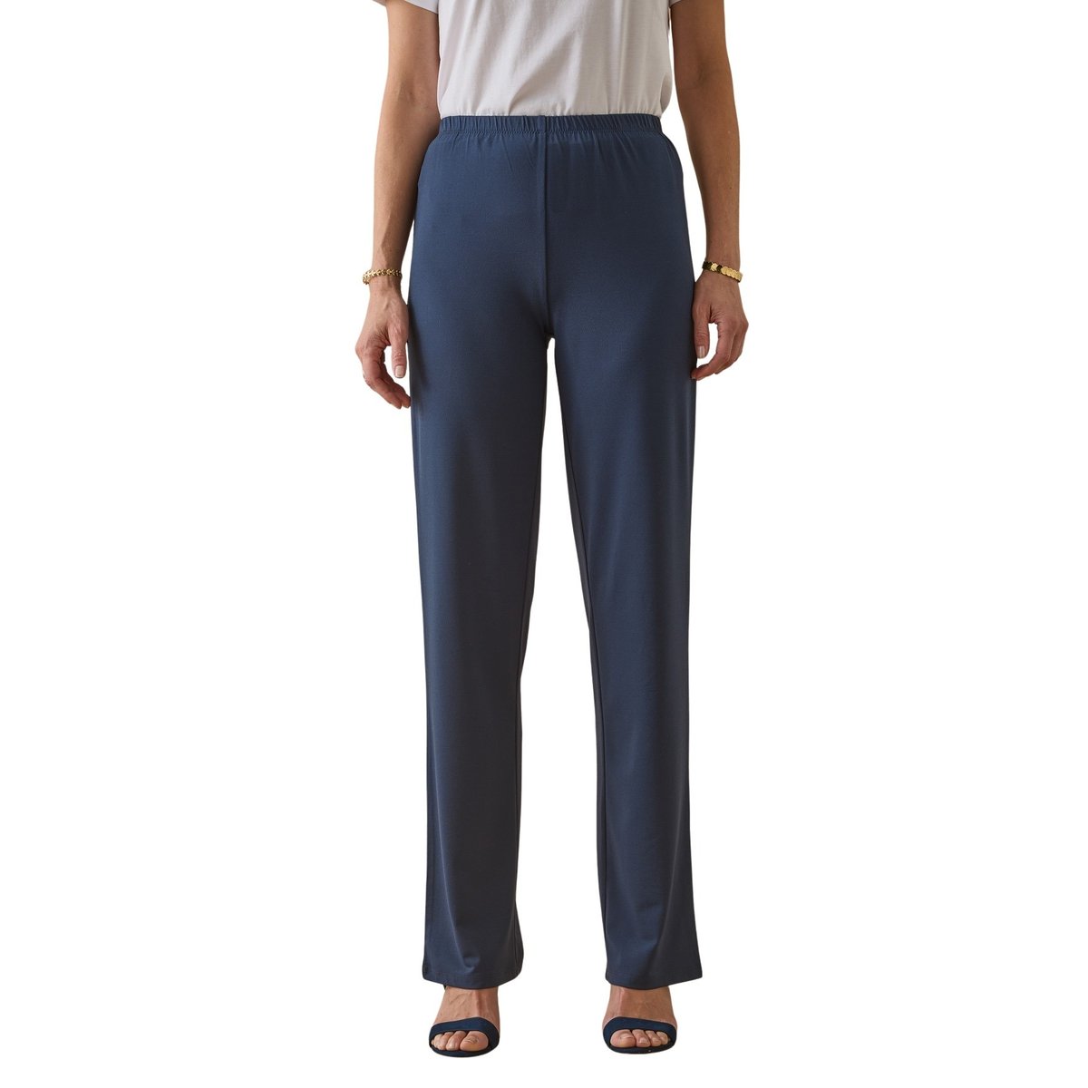 Pantalon en maille fluide noir, DAXON