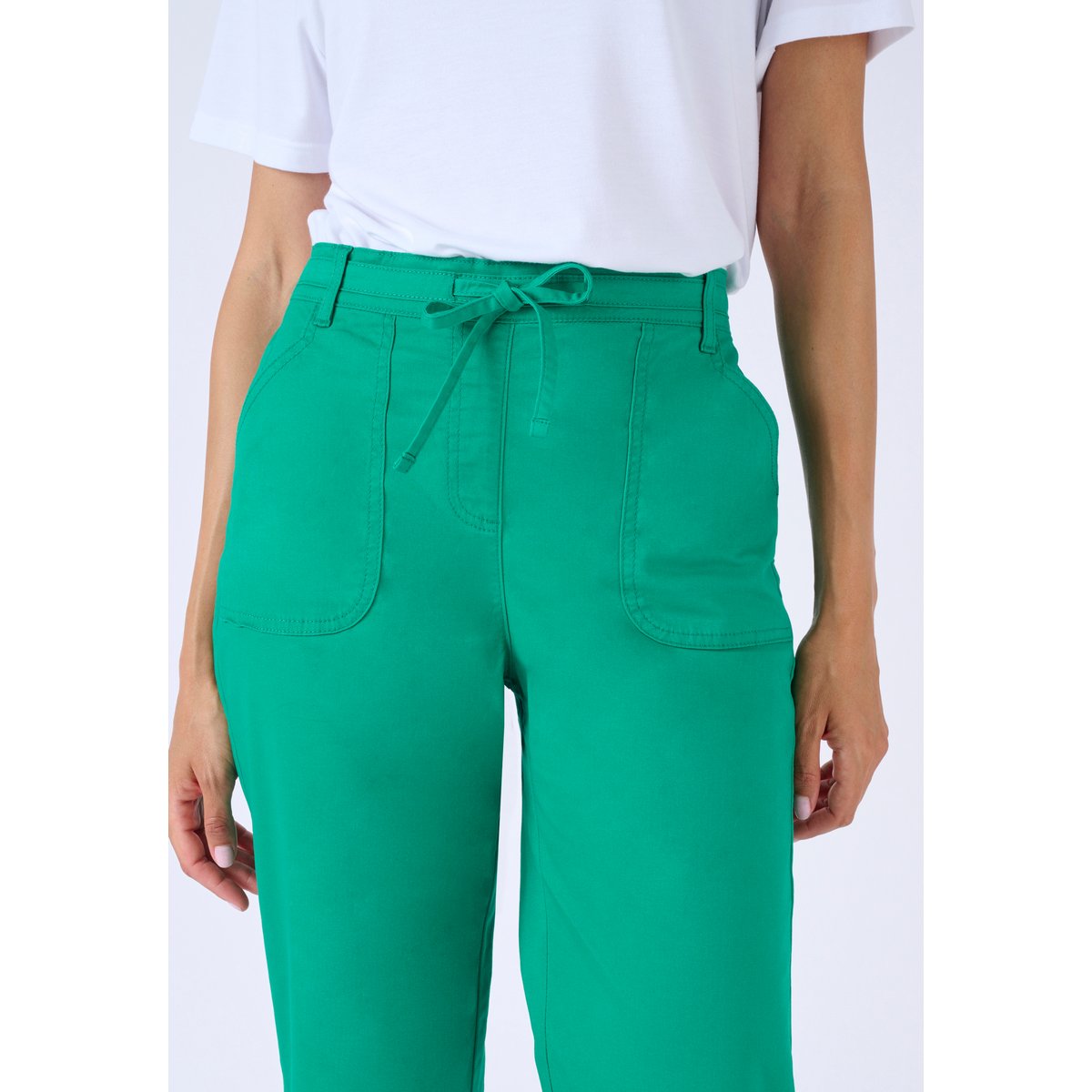 Pantacourt coton stretch vert, DAMART