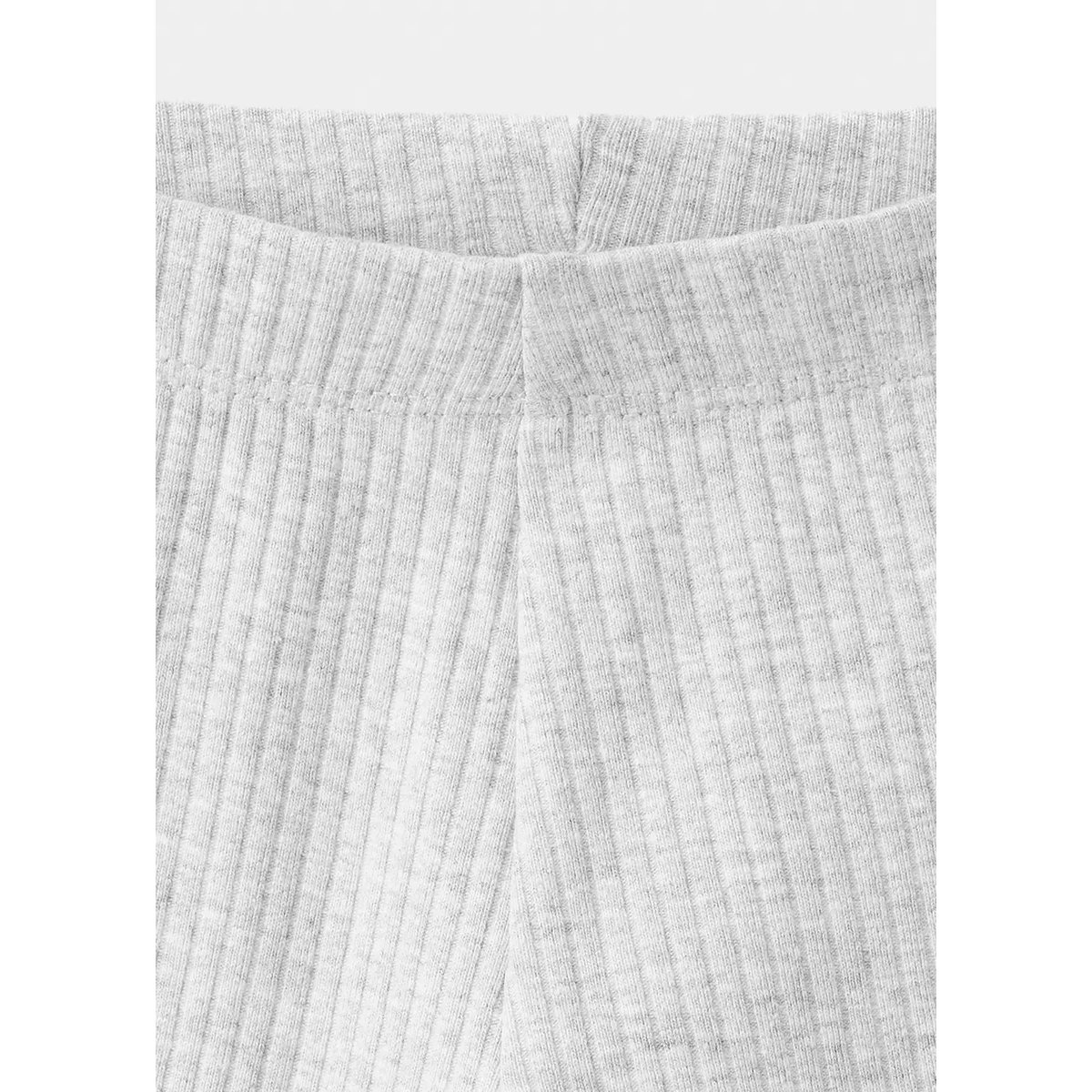 Legging flare coton gris chiné clair, MANGO BABY