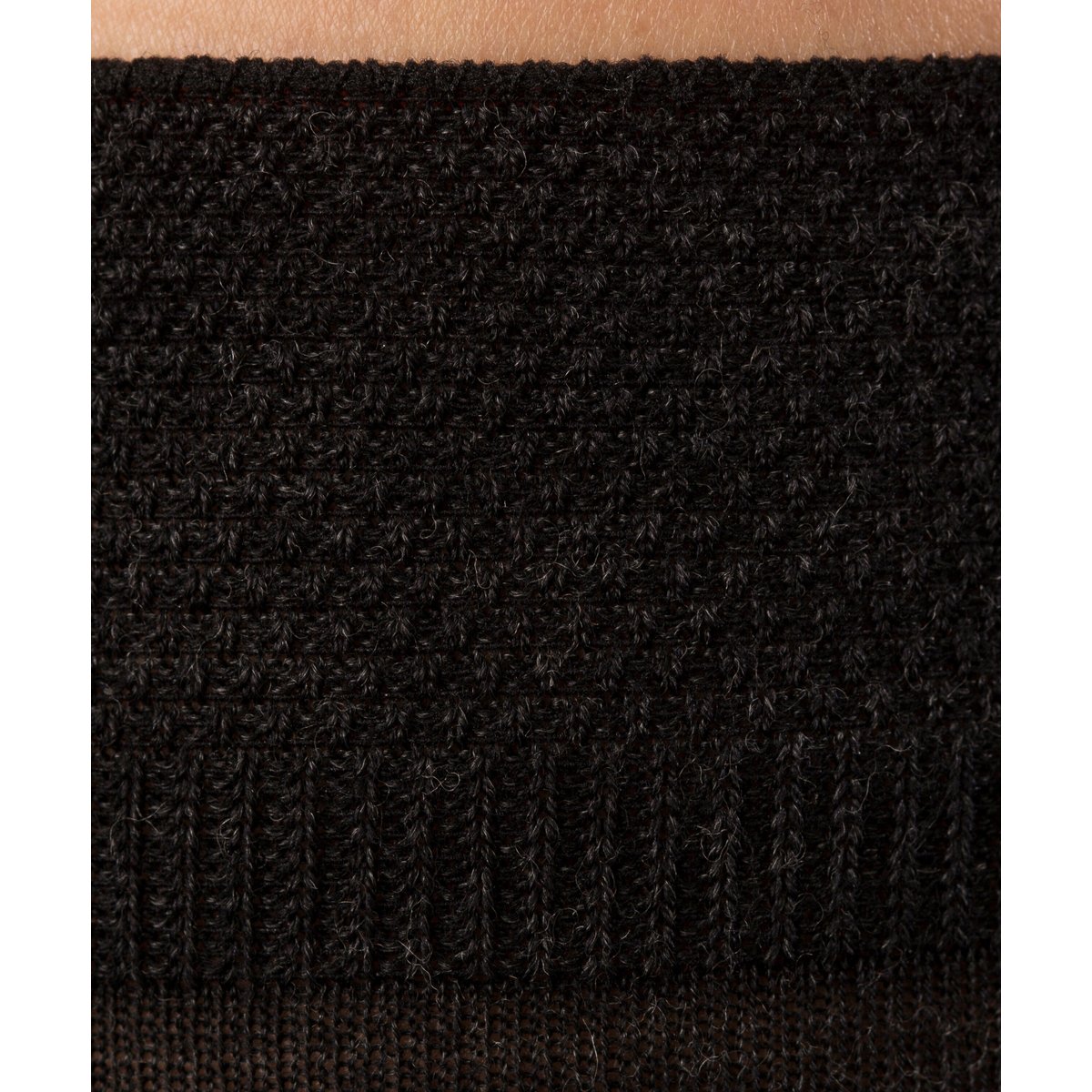 Mi-bas No. 3 Finest Merino & Silk anthracite, FALKE