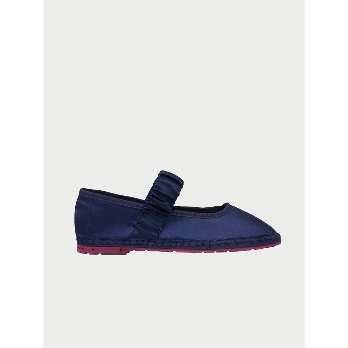 Mafalda zijden ballerina's blauw, FLABELUS