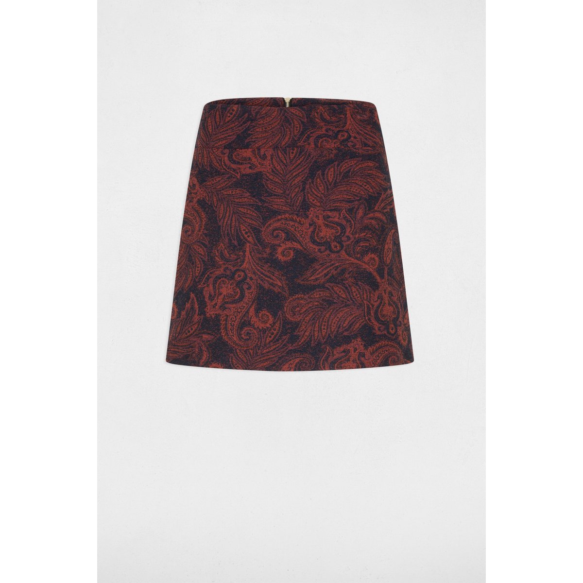Jupe courte taille haute multicolore, MORGAN