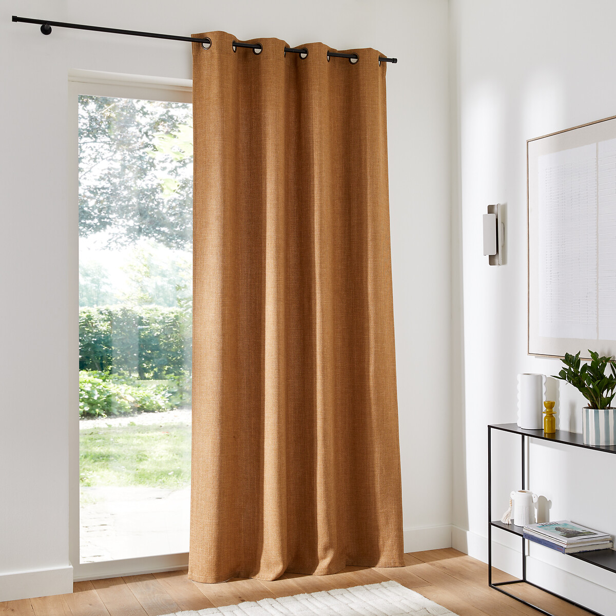 Rideau effet natté oeillet, Montego bronze, LA REDOUTE INTERIEURS