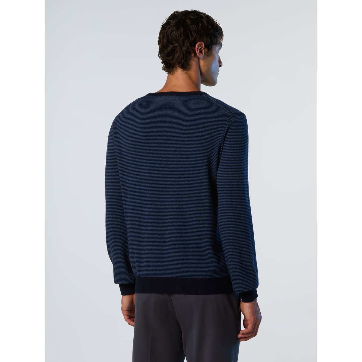Pull rayé en cachemire mélangé bleu foncé, NORTH SAILS