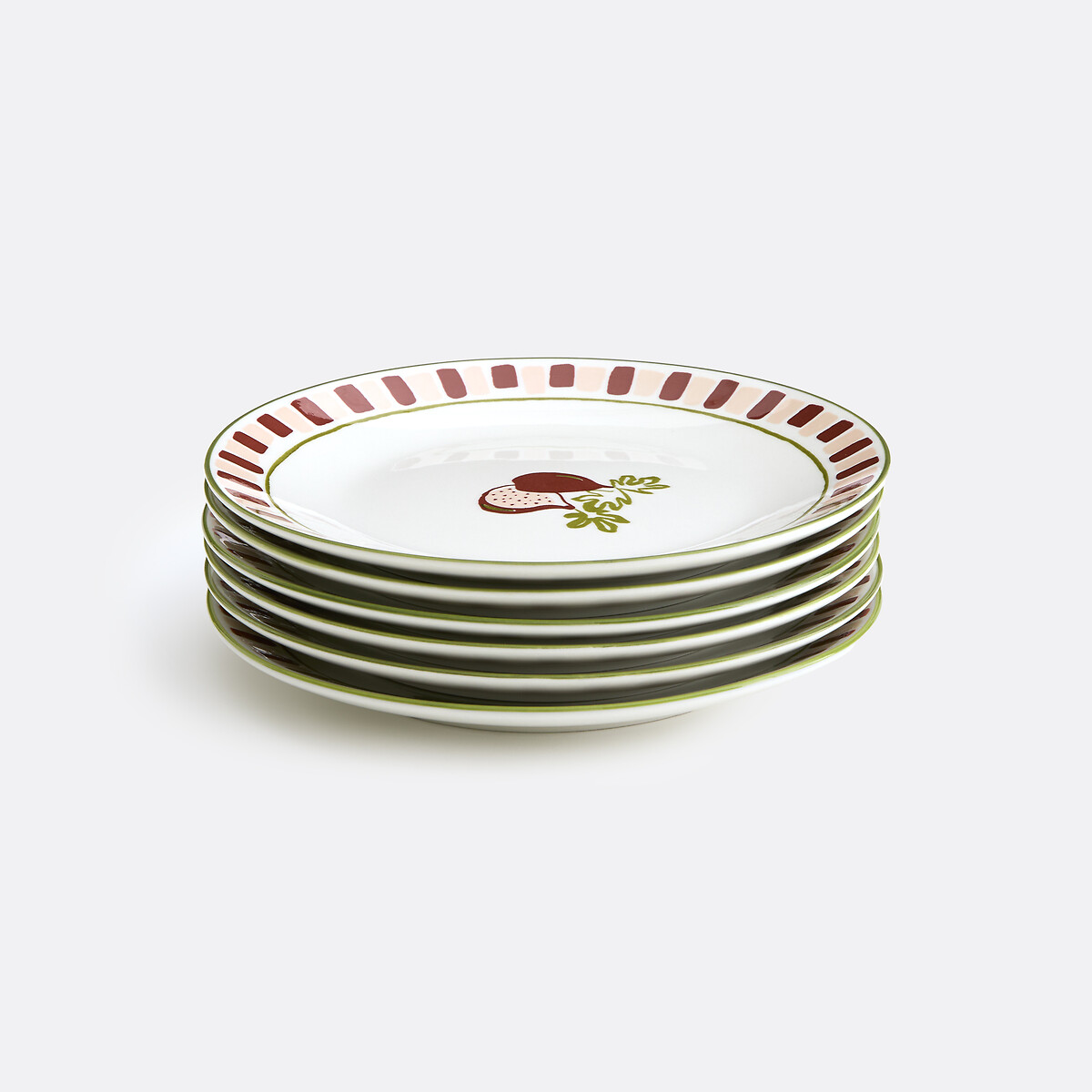 Service de table 18 pièces en porcelaine, FIGUE multicolore, LA REDOUTE INTERIEURS