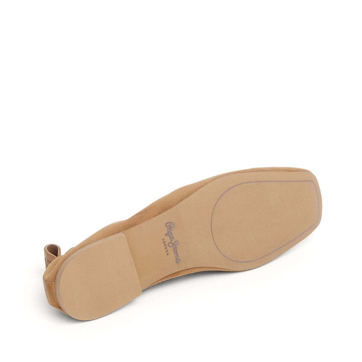 Ballerines En Cuir beige caramel, PEPE JEANS