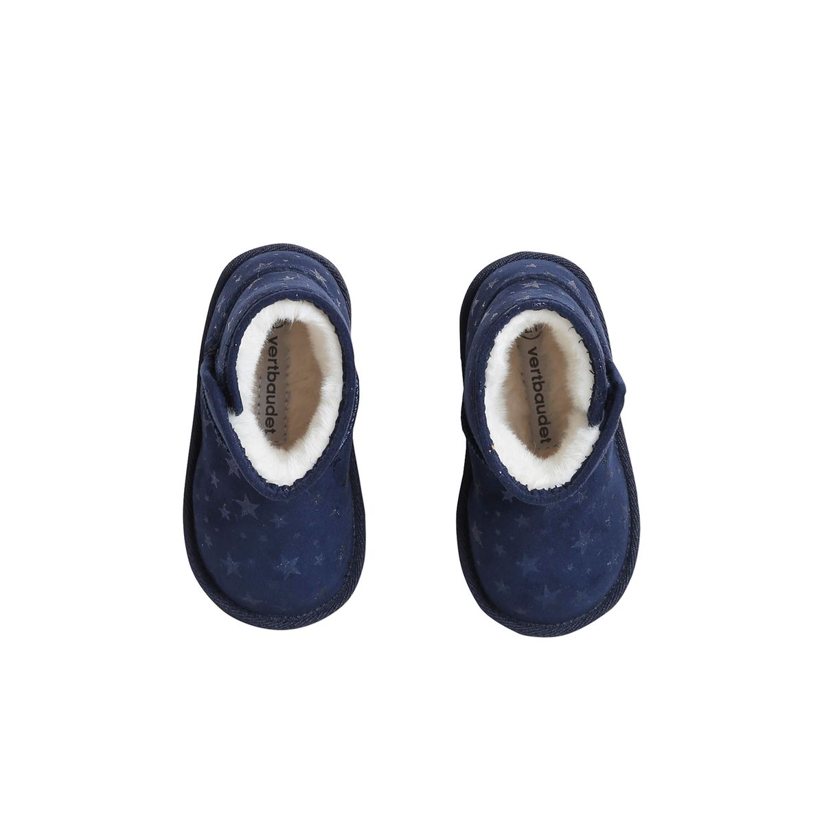 Bottes fourrées bleu marine, VERTBAUDET