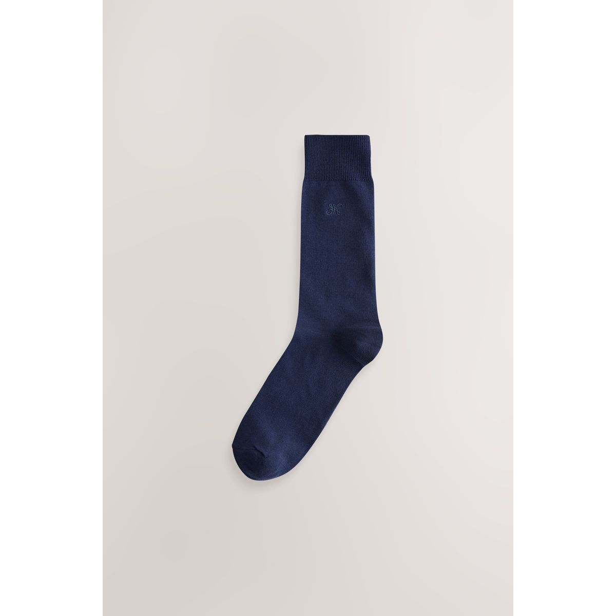 Chaussettes fraîcheur brodées, 10 paires bleu marine/gris chiné, NEXT