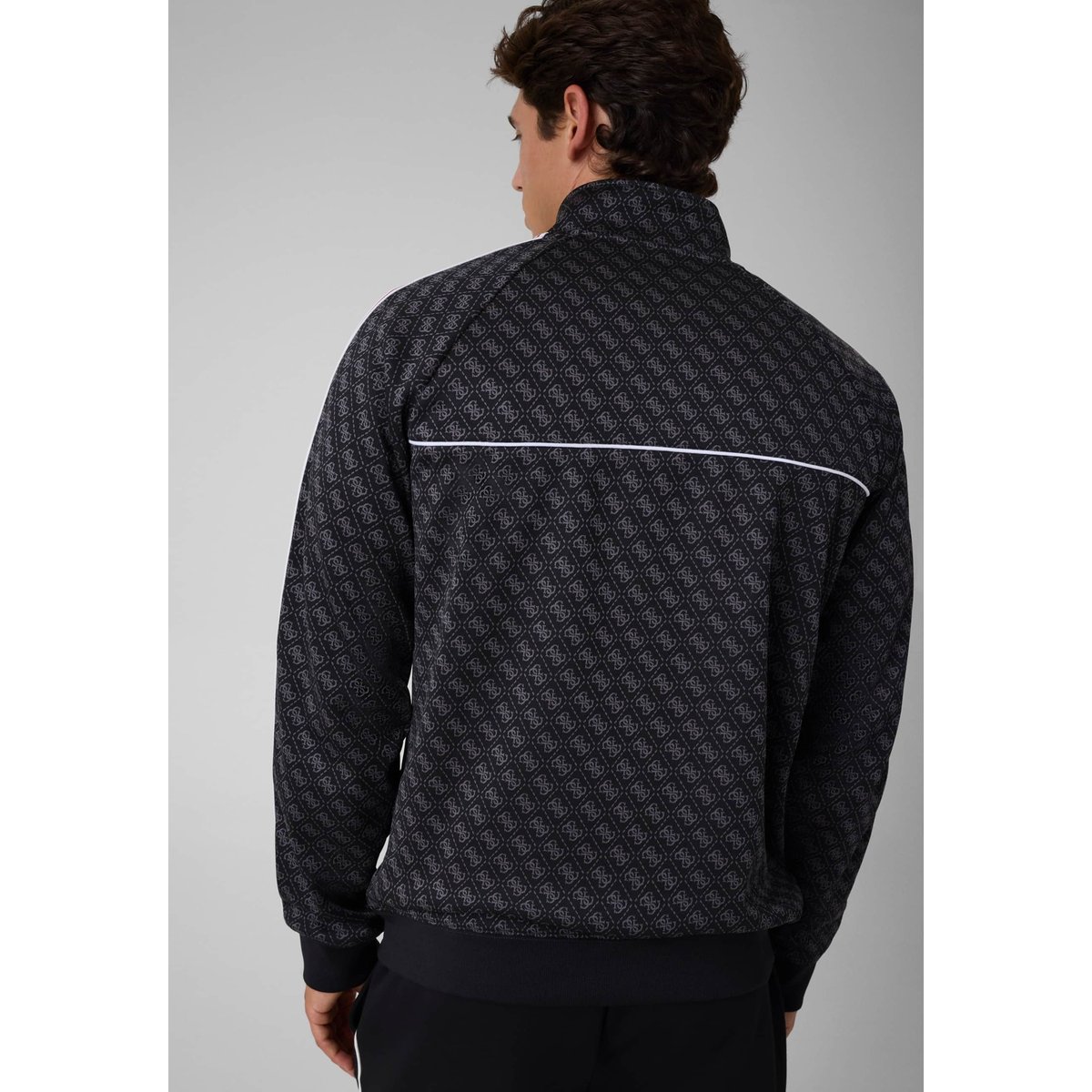 Sweat-Shirt À Col Montant noir multi, GUESS
