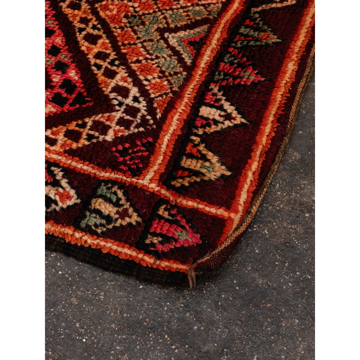 Tapis multicolore en laine Olivier N°16 - Bon état multicolore, DEBONGOUT
