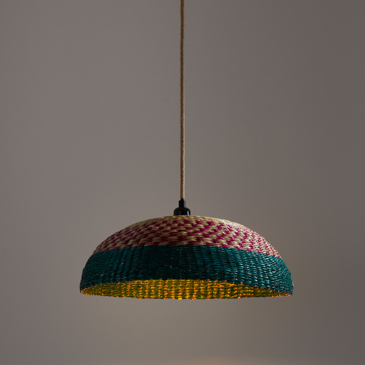 Candeeiro de teto em verga colorida, Ø44 cm, Hilo natural, LA REDOUTE INTERIEURS