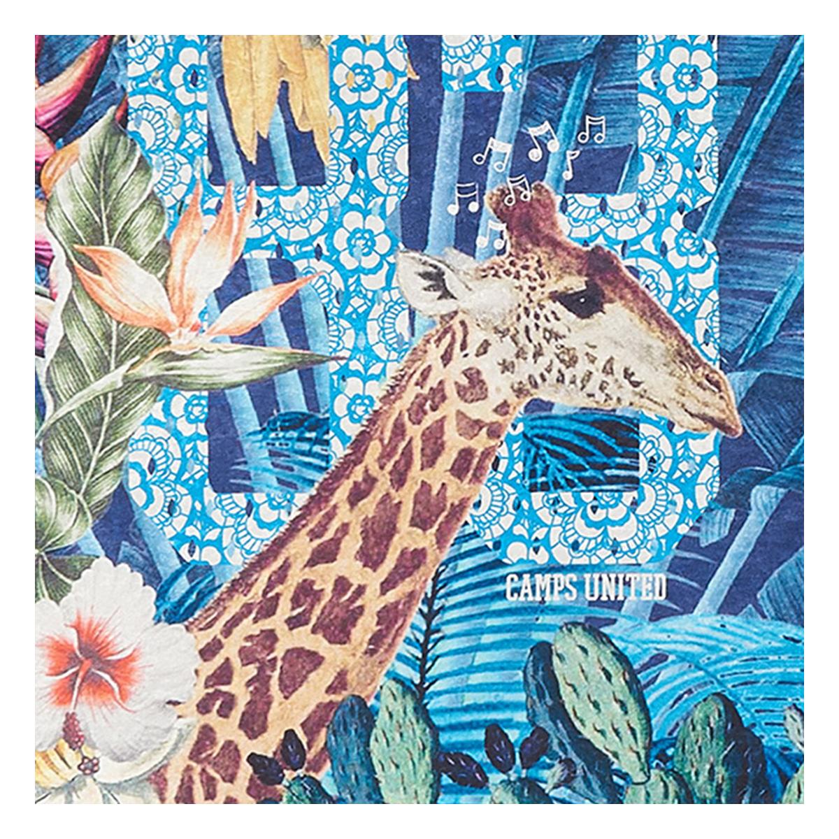 Tapis enfant tissé JUNGLE bleu, UN AMOUR DE TAPIS