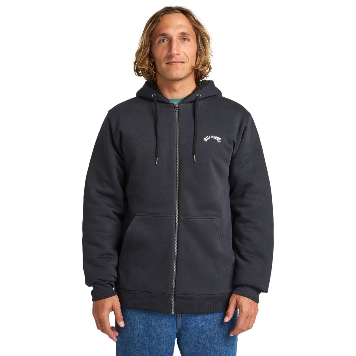 Sweat à capuche ARCH SHERPA noir black, BILLABONG