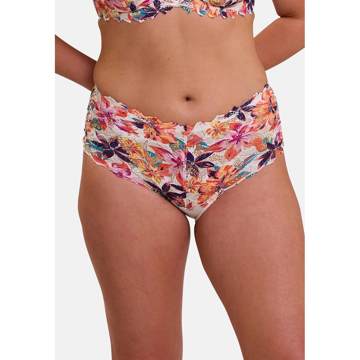 Culotte dentelle Arum Mosaic imprimé fleur, SANS COMPLEXE