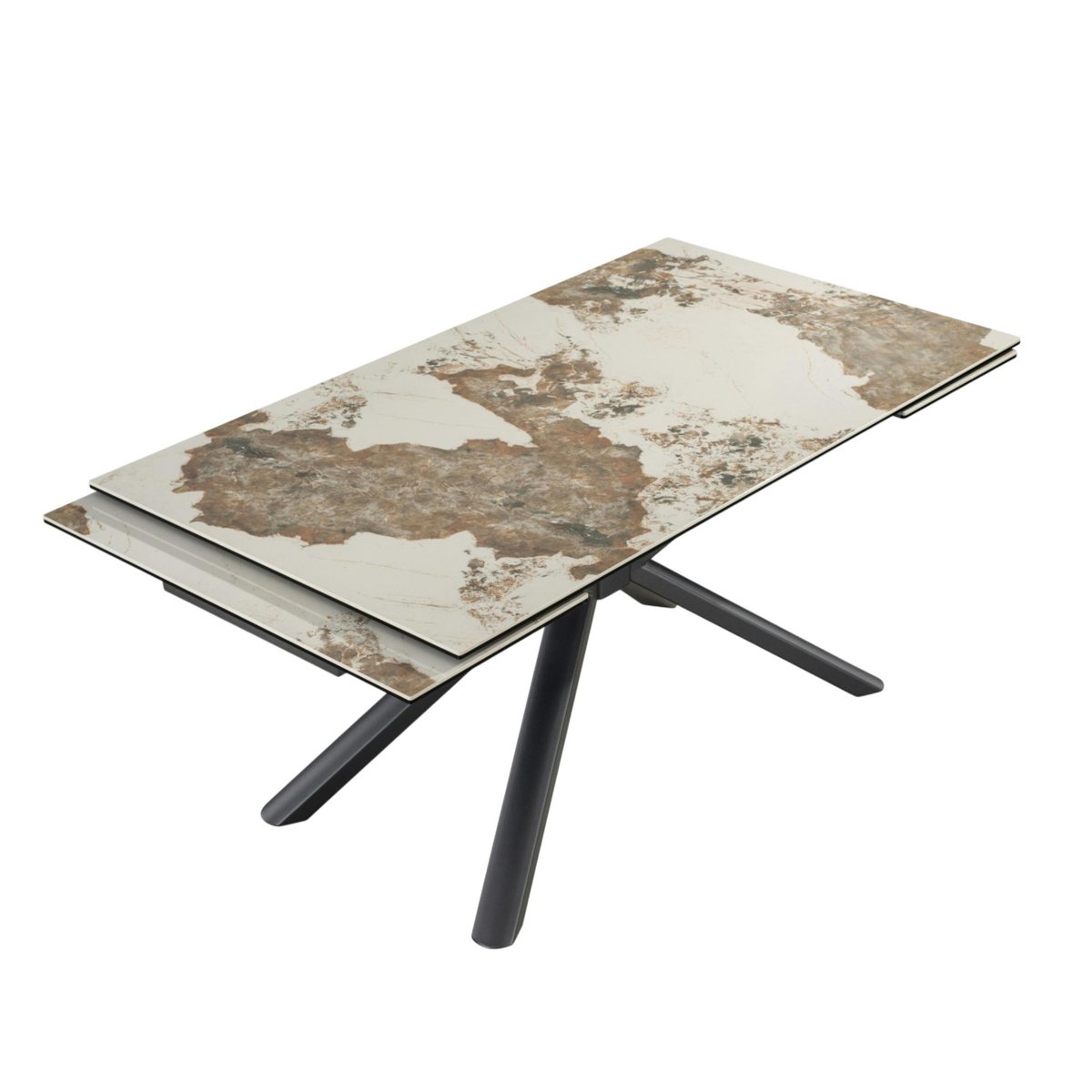 Table extensible en céramique 6/8 places ORIS blanc, PIER IMPORT