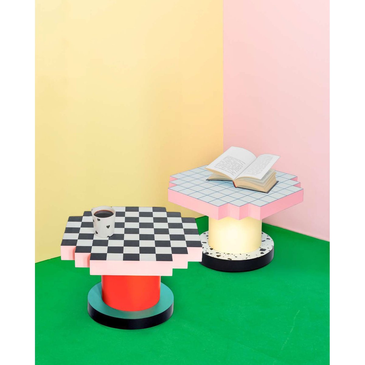 Table Basse Supercoffee rouge, SELETTI