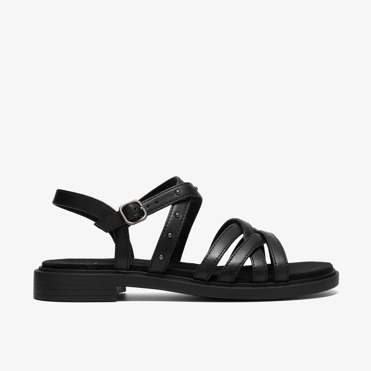 Sandales spartiates Cuir TRIVANNI COVE noir, CLARKS