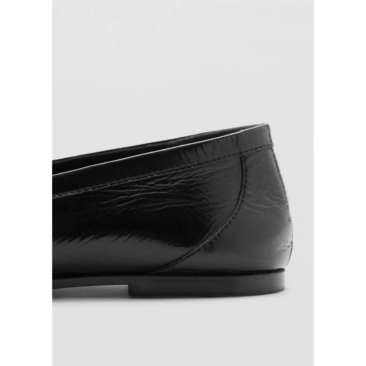 Mocassins cuir noir, MANGO TEEN