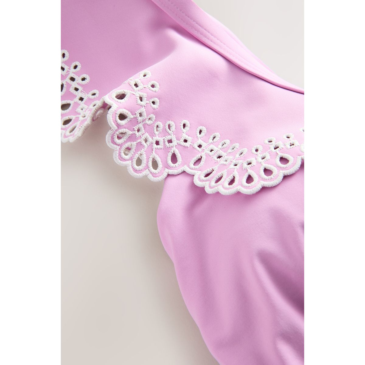 Maillot de bain à volants brodés violet lilas, NEXT