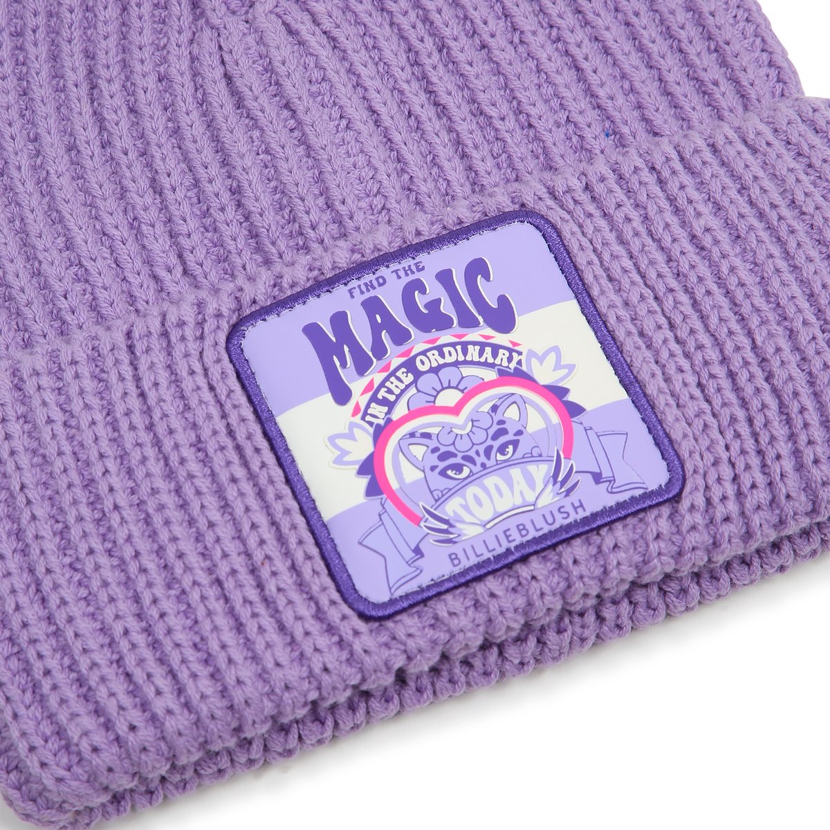Bonnet en tricot violet tulip, BILLIEBLUSH
