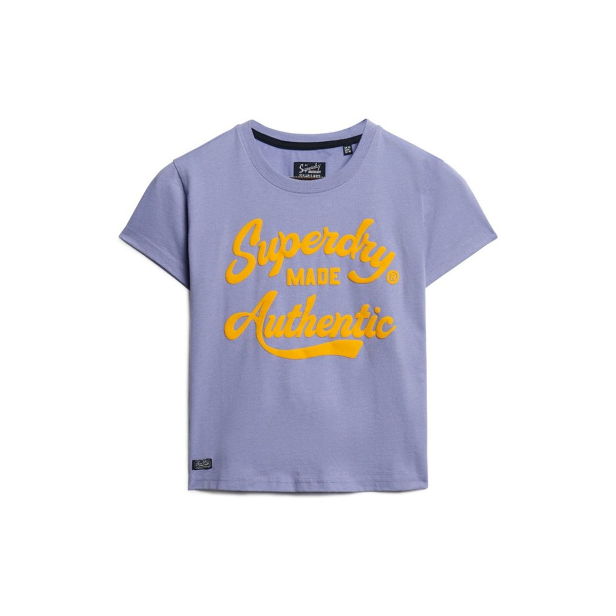 T-shirt à motif fluo Archive violet chiné, SUPERDRY