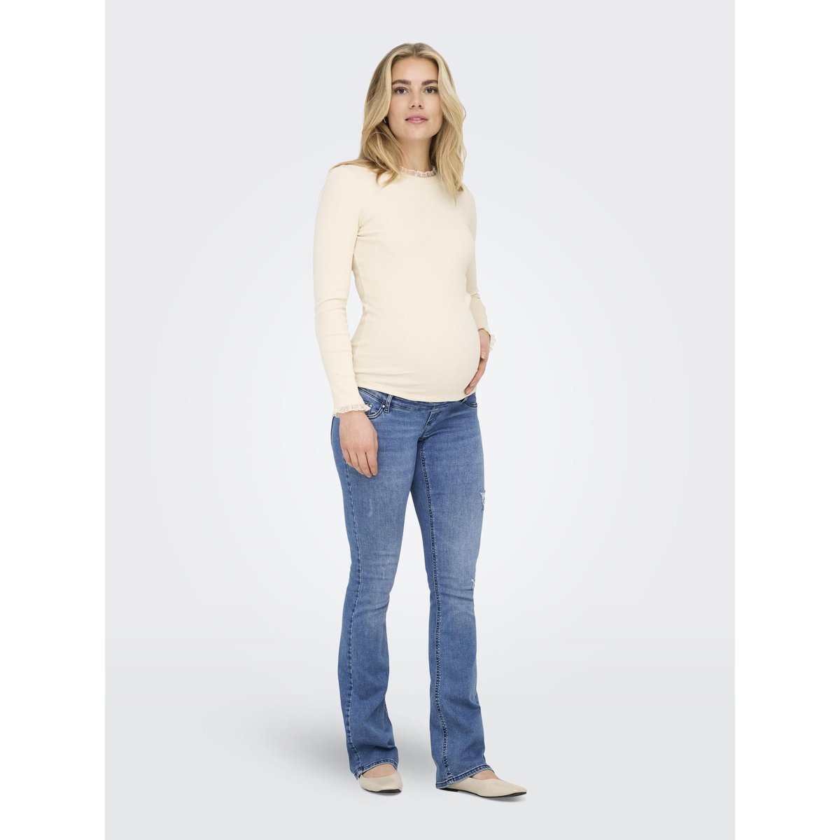 Jean Flared medium blue denim, ONLY
