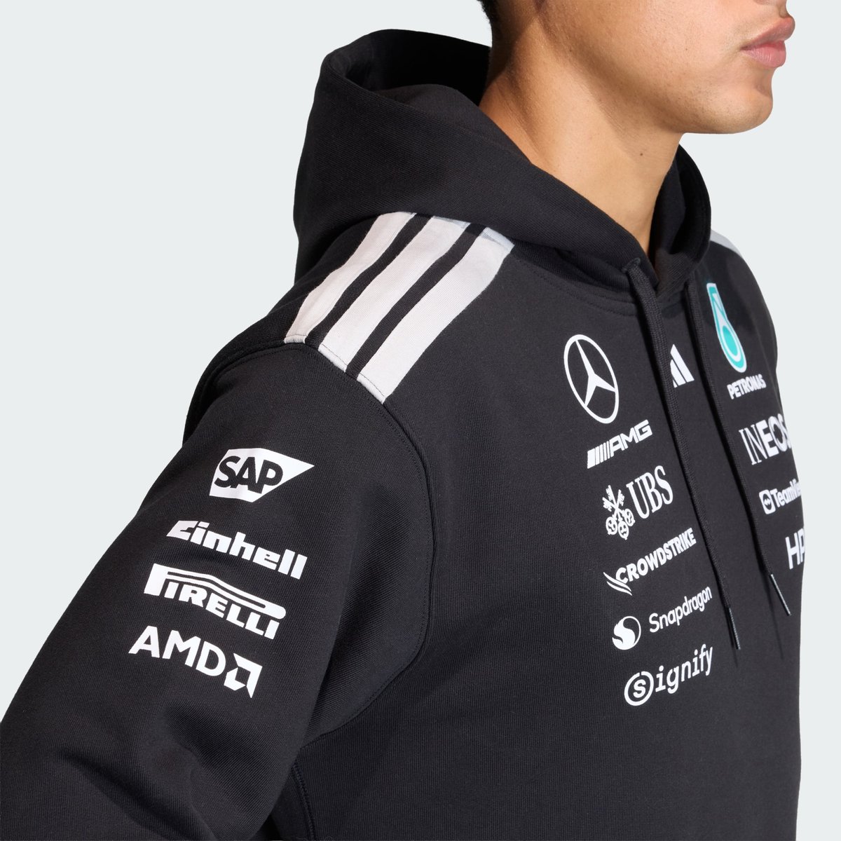 Sweat-Shirt À Capuche Pilote Mercedes - Amg Petronas Formula 1 Team Sweat-Shirt À Capuche Pilote Mercedes - Amg Petronas Formula 1 Team black, adidas Performance