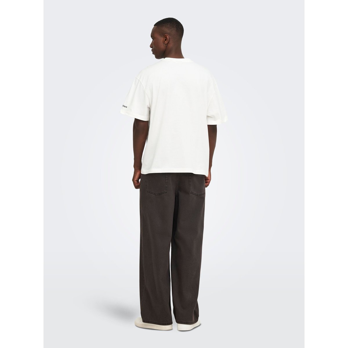 Jean À Jambe Large marron - brown denim 1, ONLY & SONS