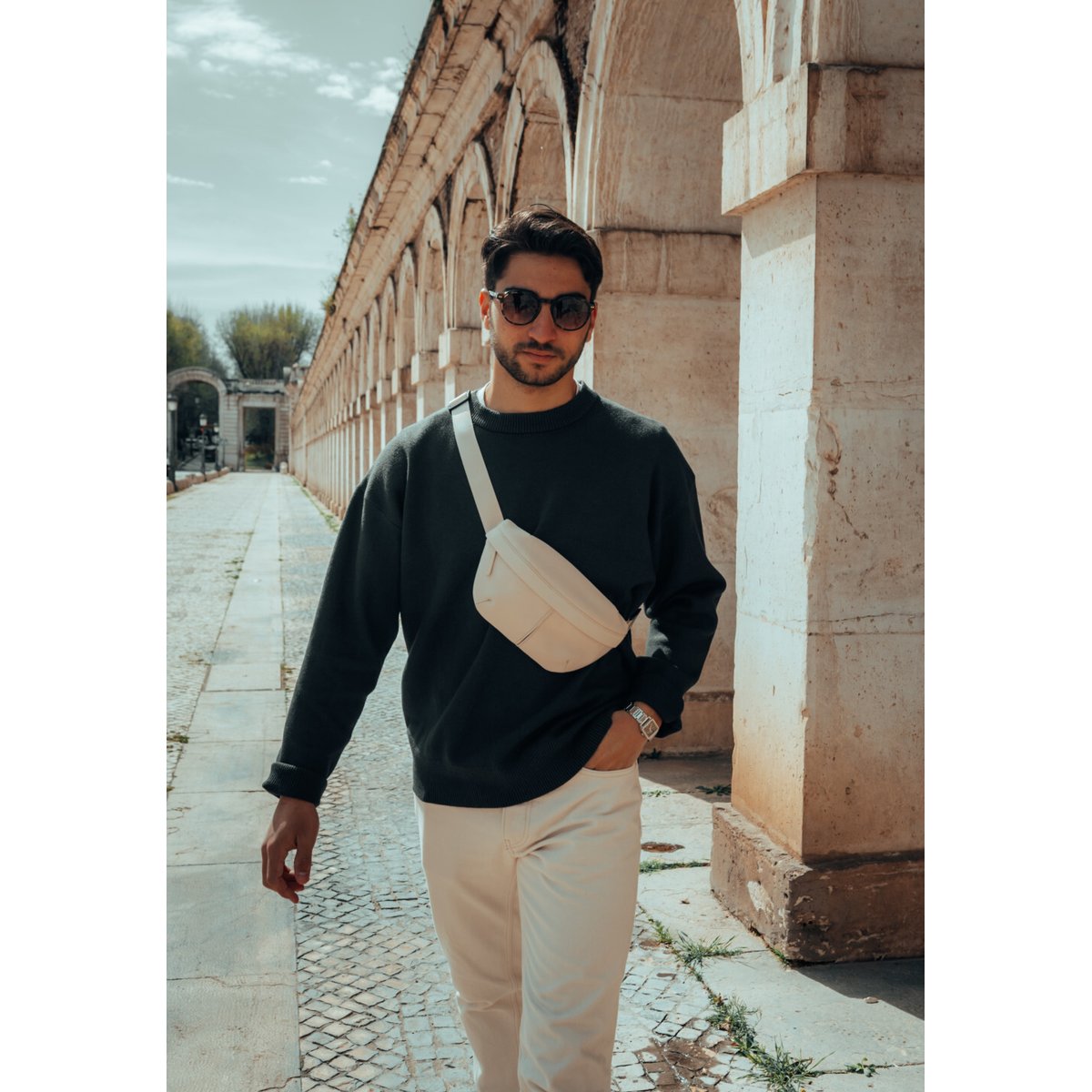 Umhängetasche SVEG beige, KAPTEN & SON
