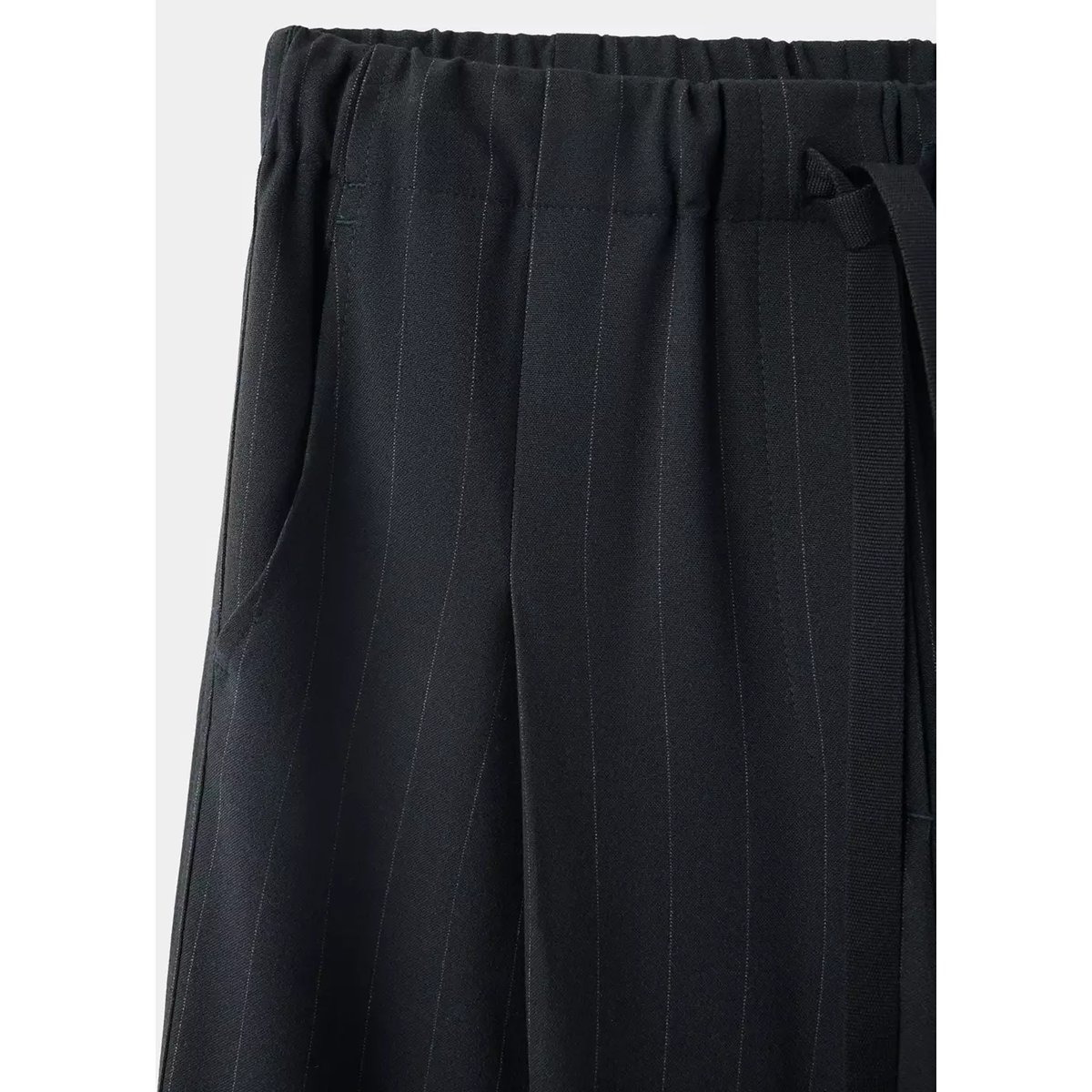 Pantalon droit cordon bleu marine, MANGO