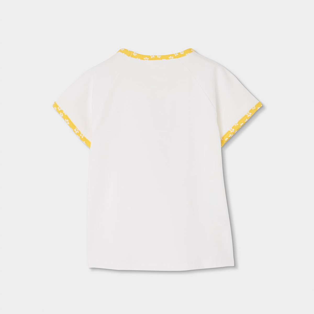Pyjama fille mancs courtes en coton blanc, BOBOLI
