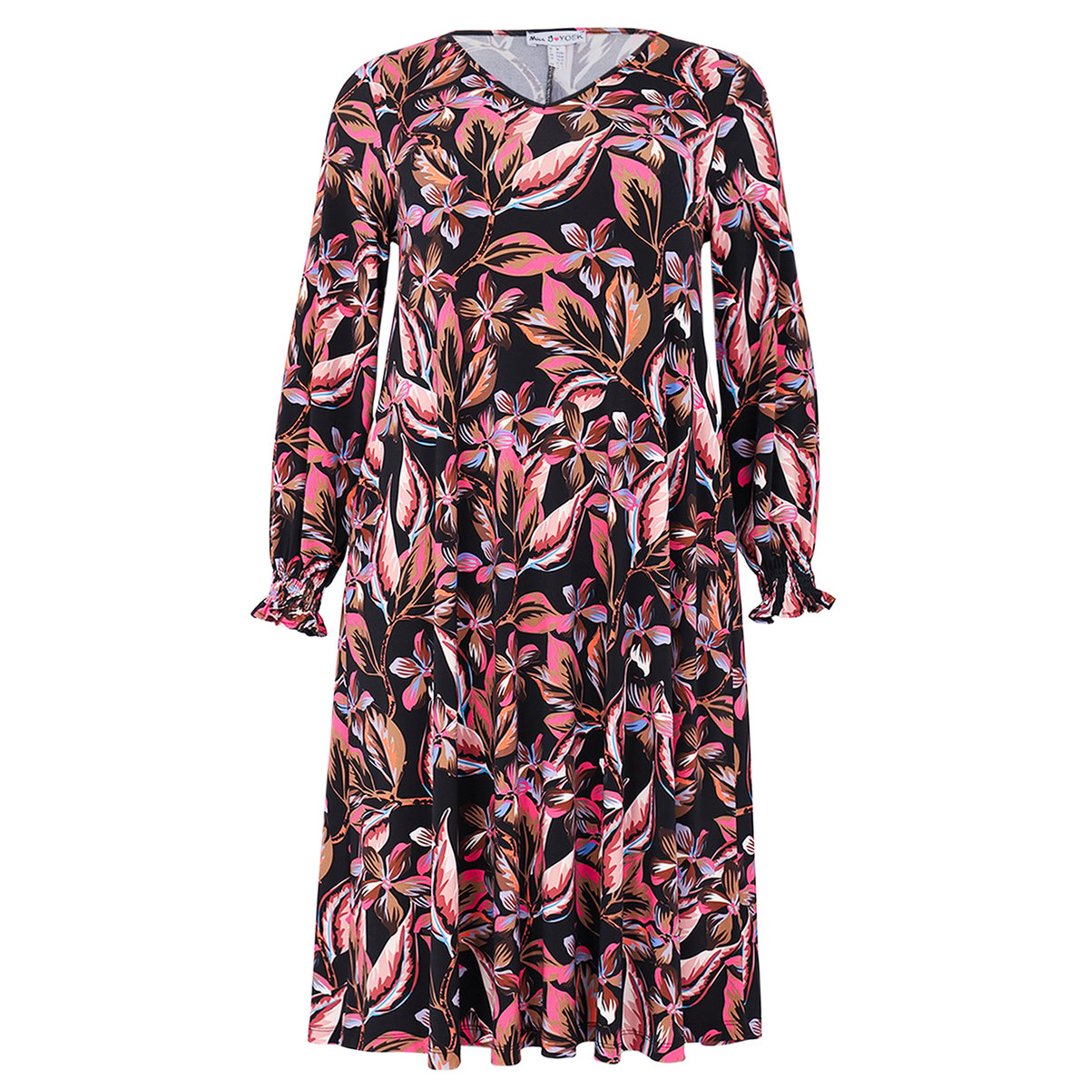 Robe imprimé / imprimée floral noir, YOEK