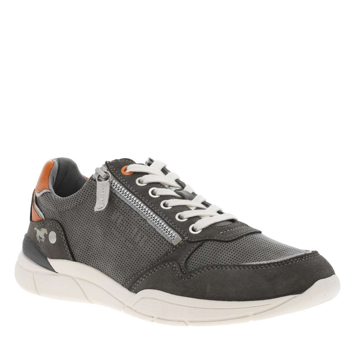 Sneakers talon plat gris, MUSTANG