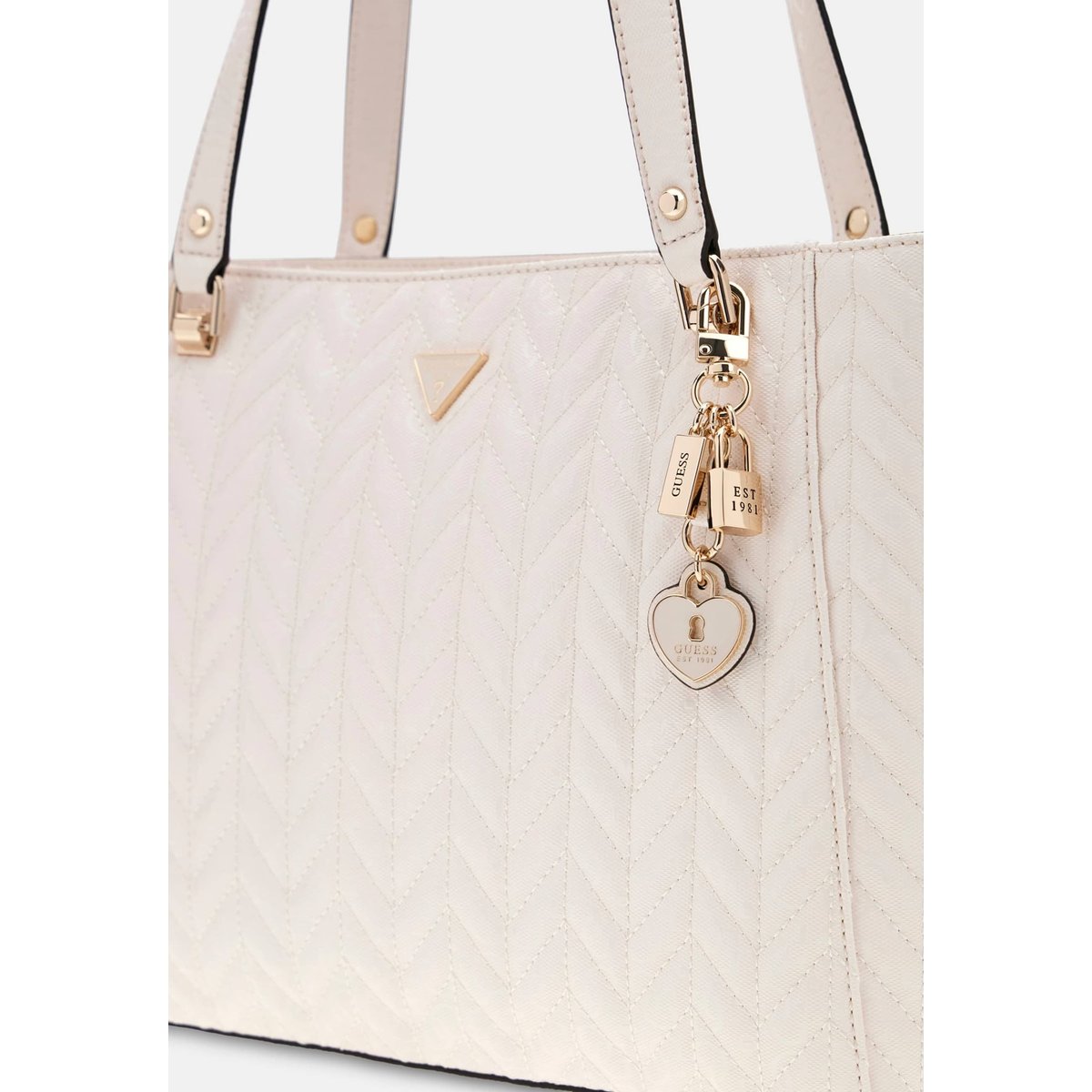 Sac Tote Stacey blanc, GUESS