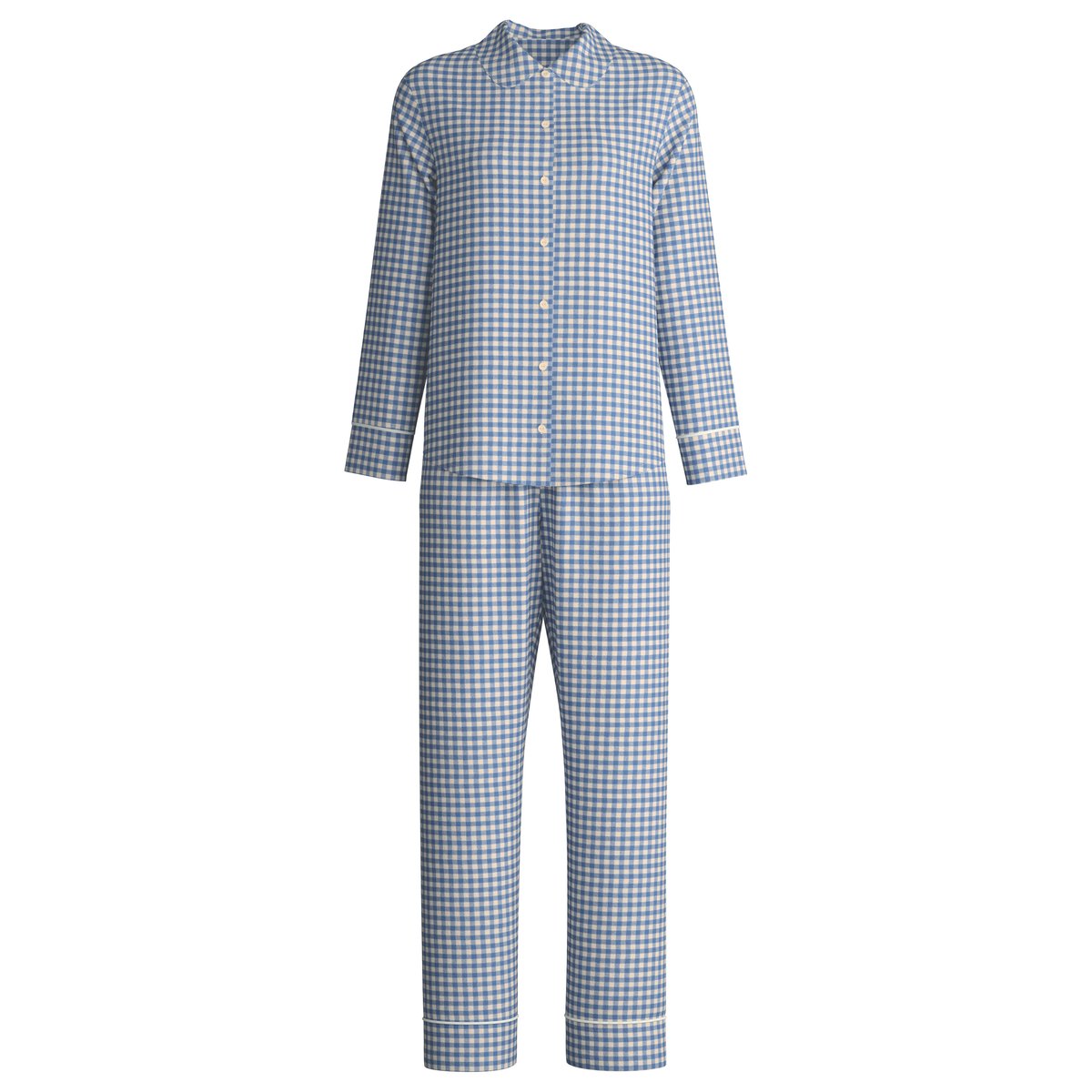 Pyjama en flanelle, boutonné de bout en bout manches longues Coton FLANNEL DREAMS scandinavian, CALIDA