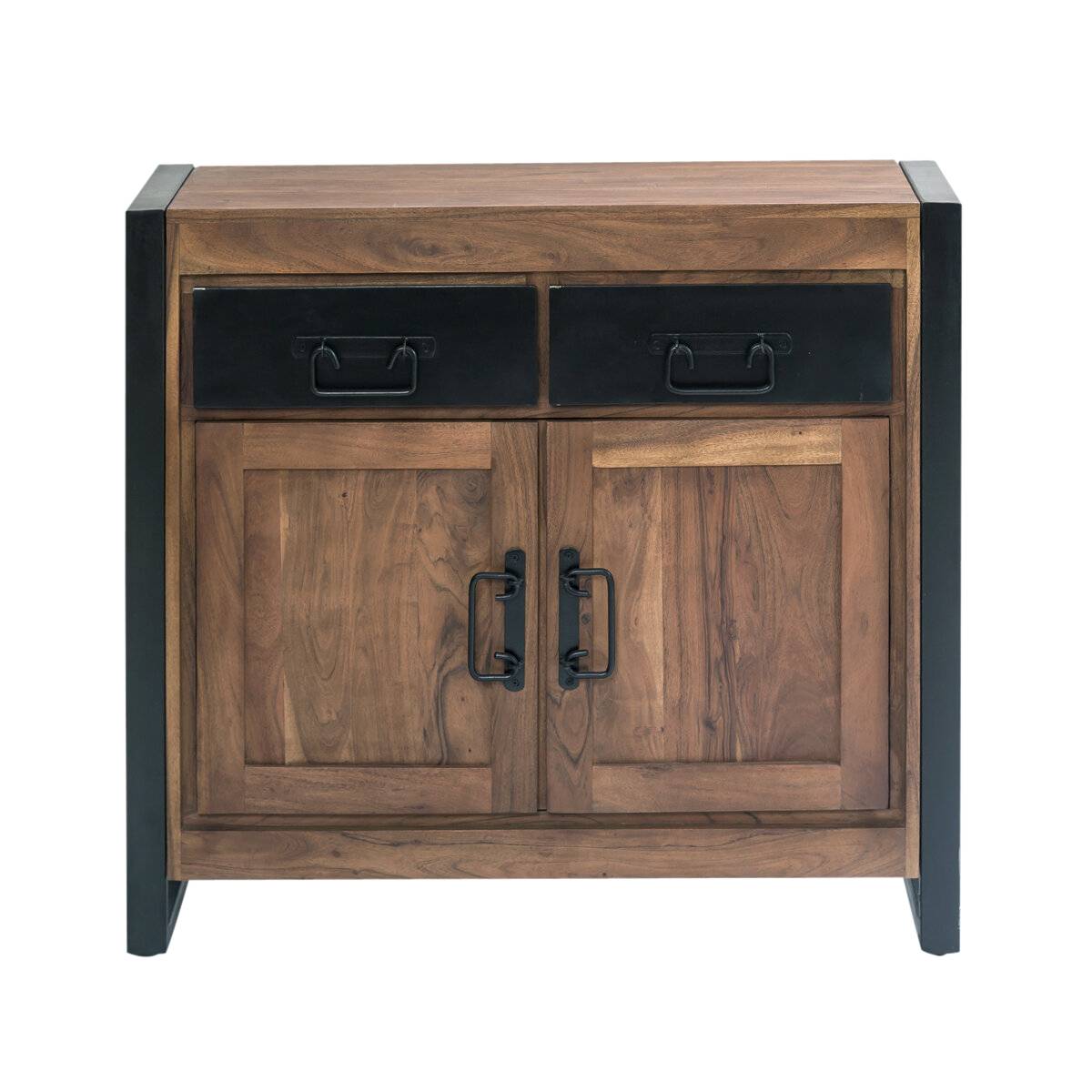 Buffet en bois d'acacia et métal HAVANA bois foncé, MADE IN MEUBLES