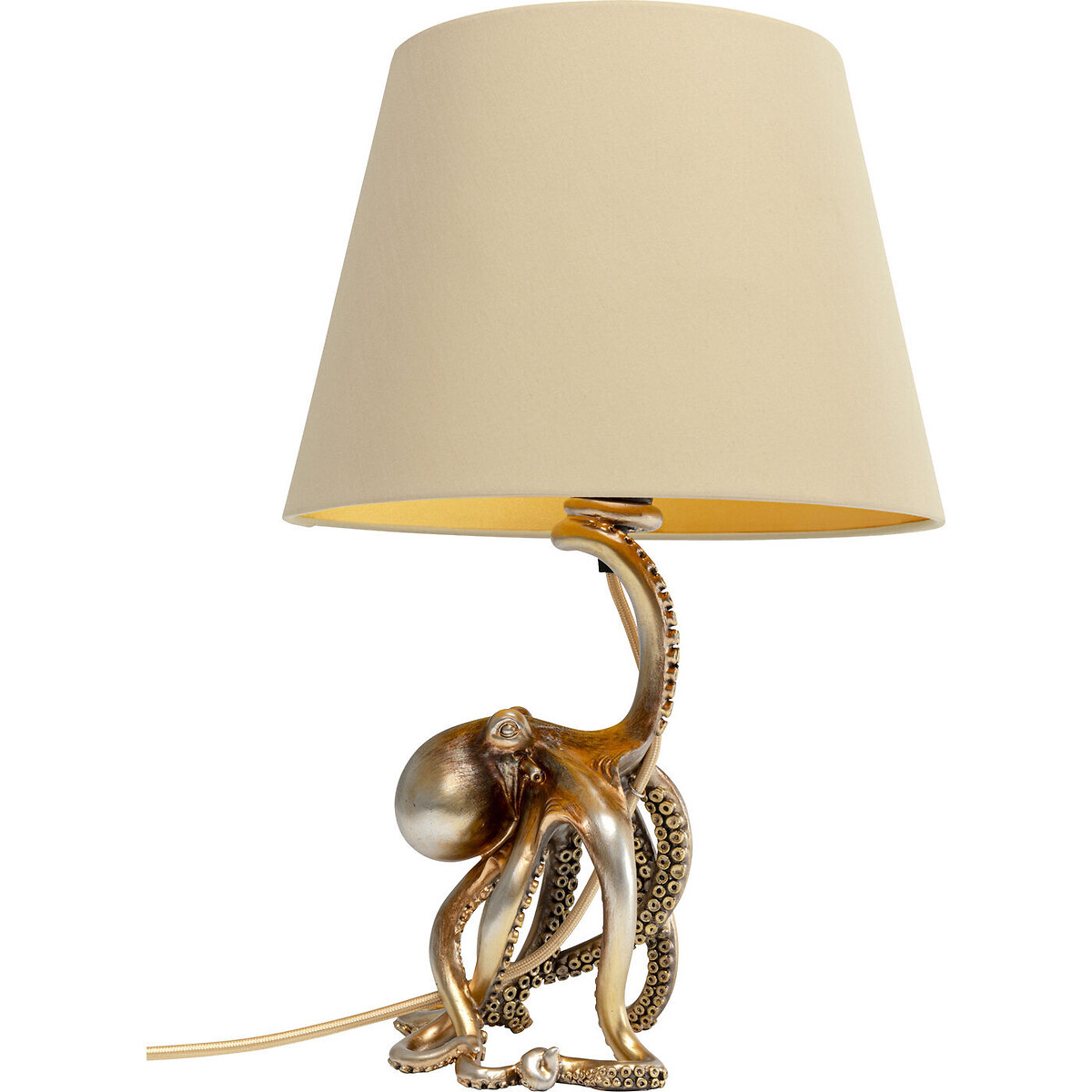 Lampe à poser Octopus noir 43cm beige, KARE DESIGN