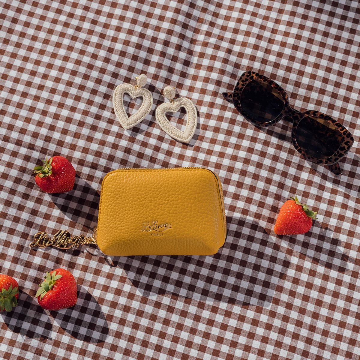 Porte monnaie Stefie jaune, LOLLIPOPS