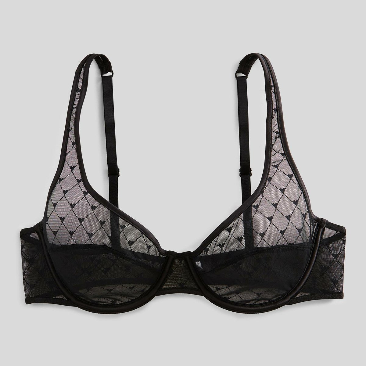 Soutien-gorge corbeille balconnet ROMEO en dentelle noir, MONOPRIX
