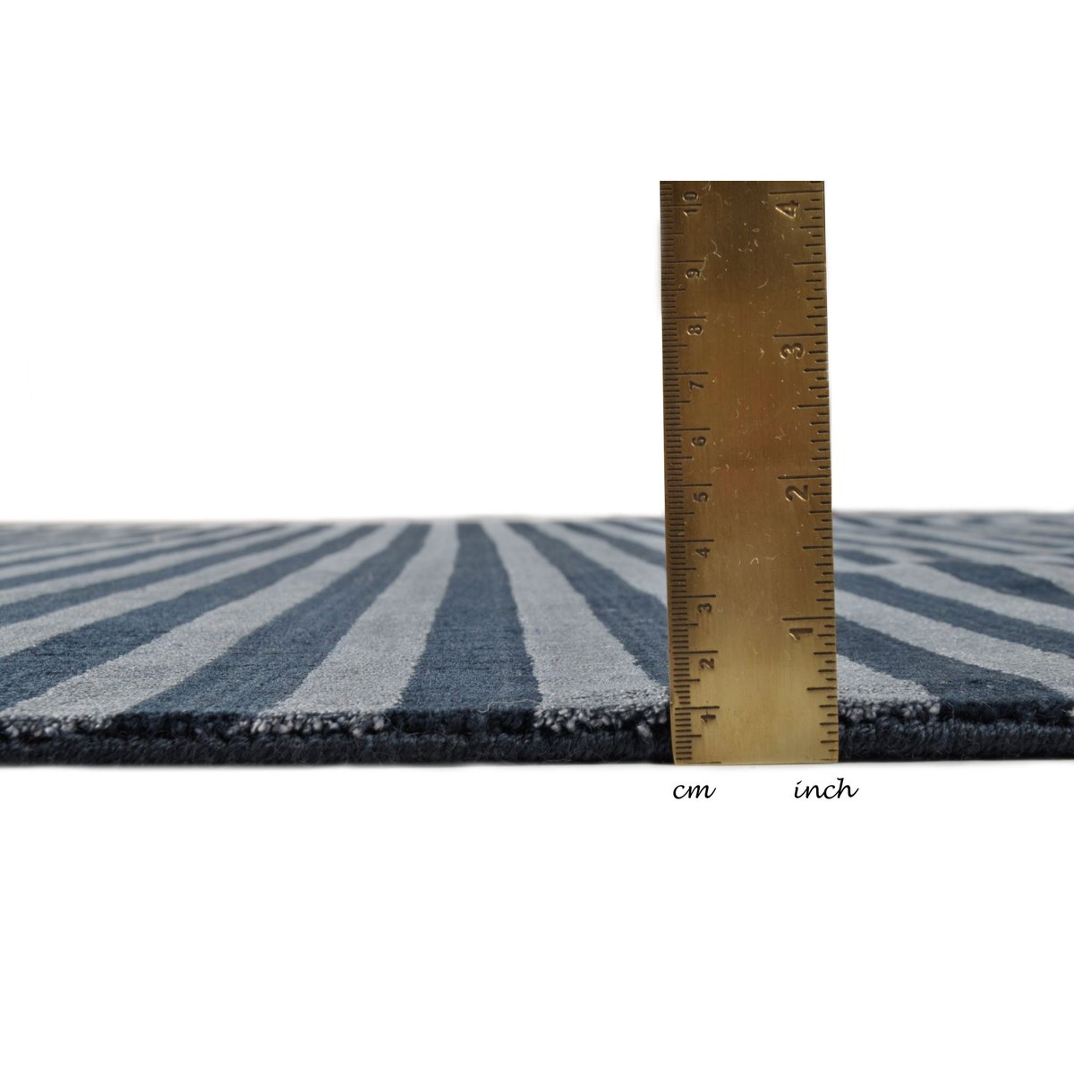 Tapis salon Miami fait main laine et viscose gris multicolore, THEKO