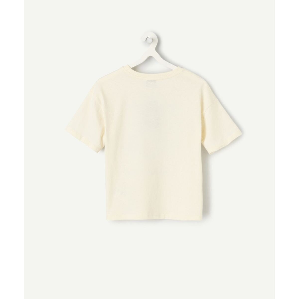 T-shirt manches courtes ecru, TAPE A L'OEIL
