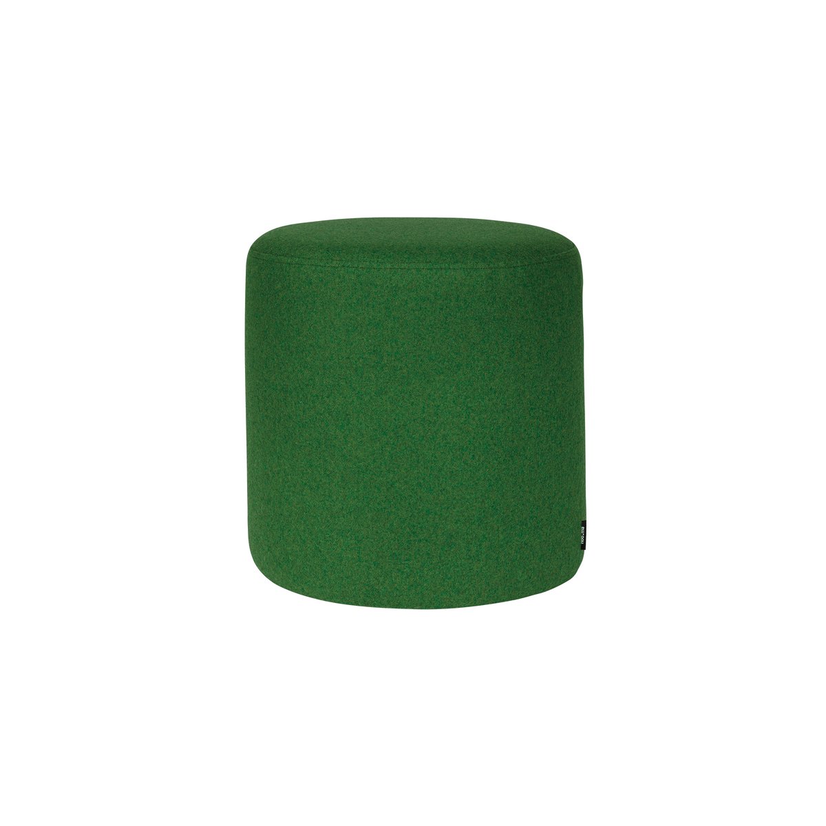 Pouf rond en laine FOLK vert mousse, NOO.MA