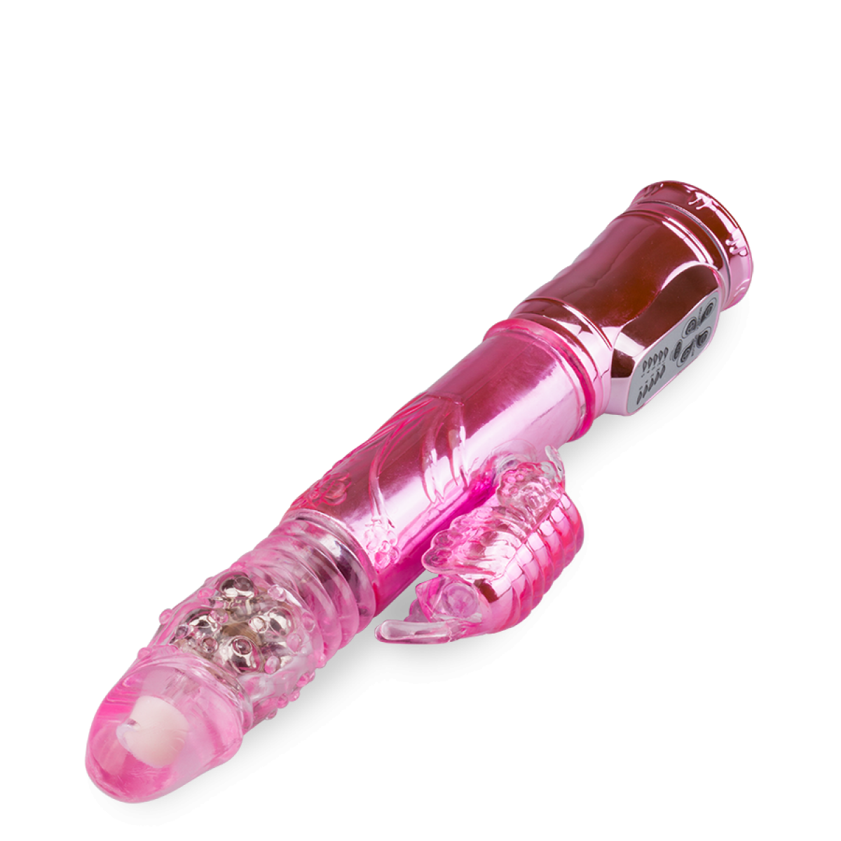 Vibro papillon XXL deluxe USB va-et-vient rose, LOVE AND VIBES