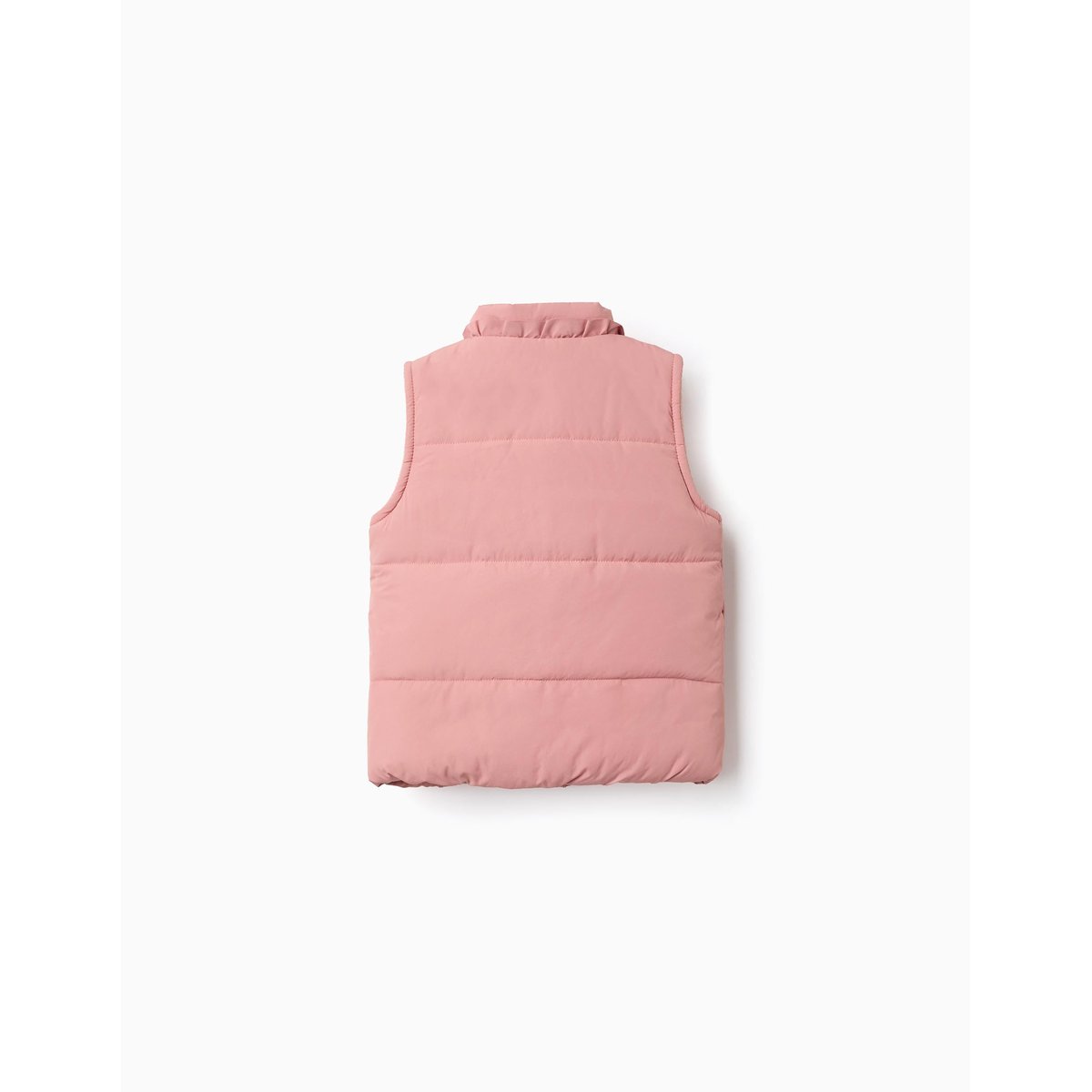 Doudoune sans manches avec doublure en polaire et volants rose, ZIPPY